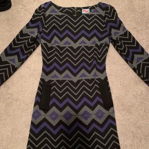 Tracy Reese chevron print dress